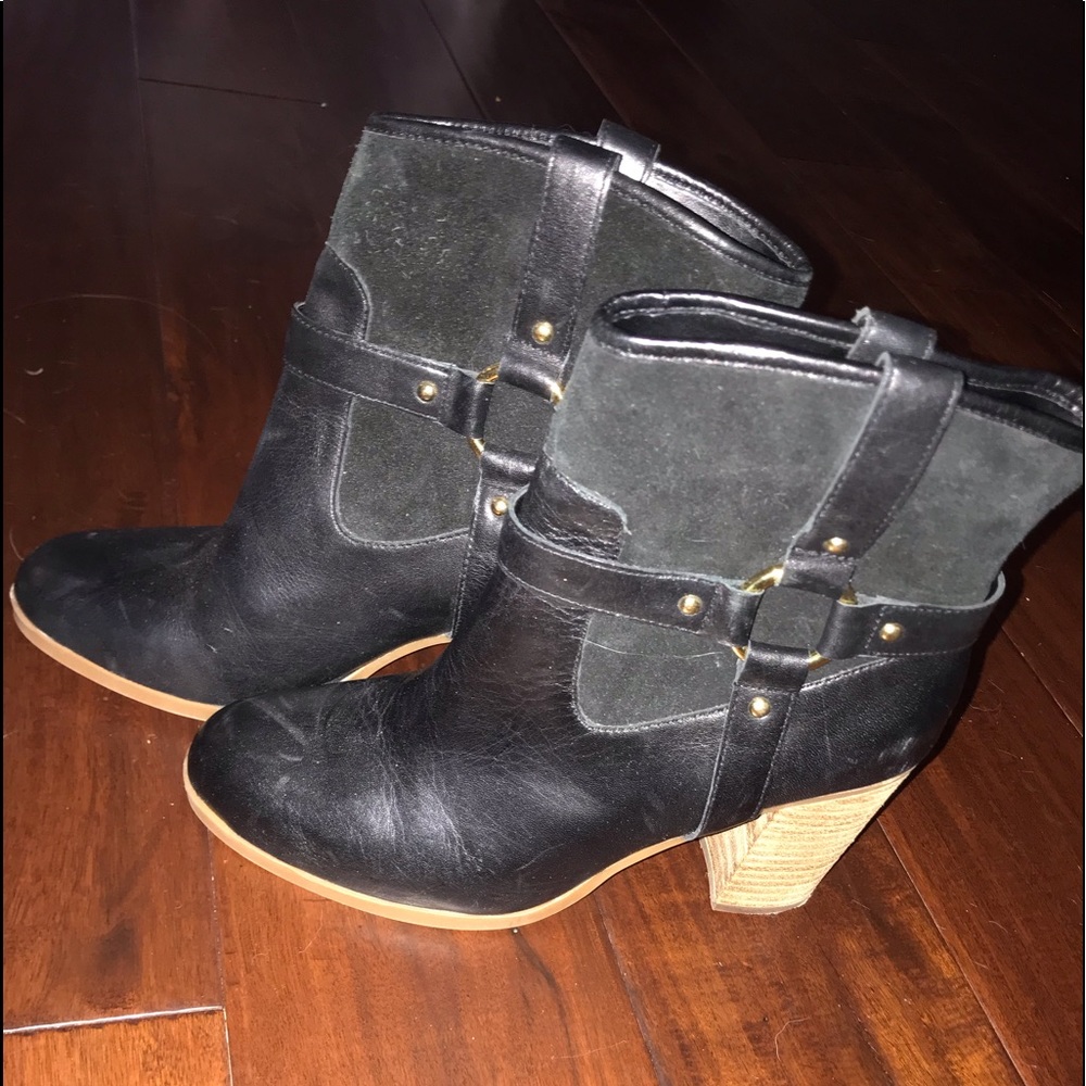Lauren Ralph Lauren Leather and Suede Boots 6